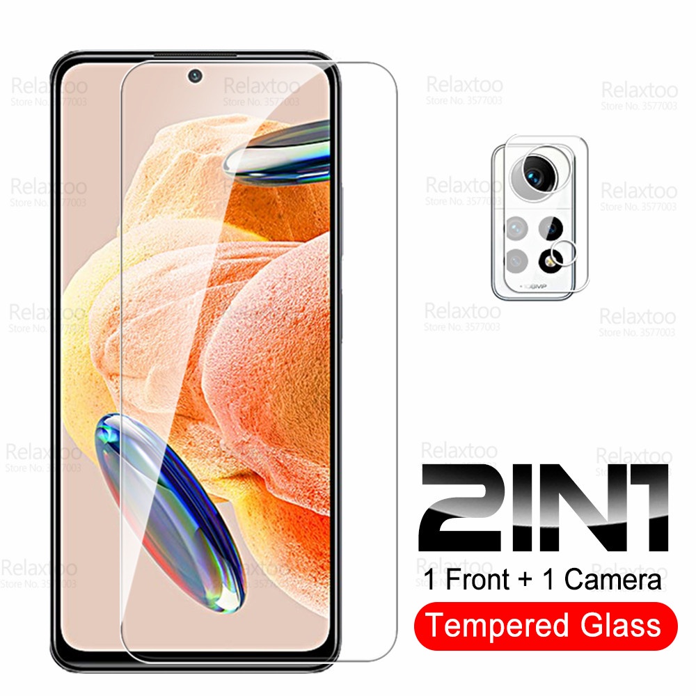 Kính Cường Lực Bảo Vệ Camera 2 Trong 1 Cho Xiaomi Redmi Note 12 Pro Redme Note12 S 12Pro 12S 4G