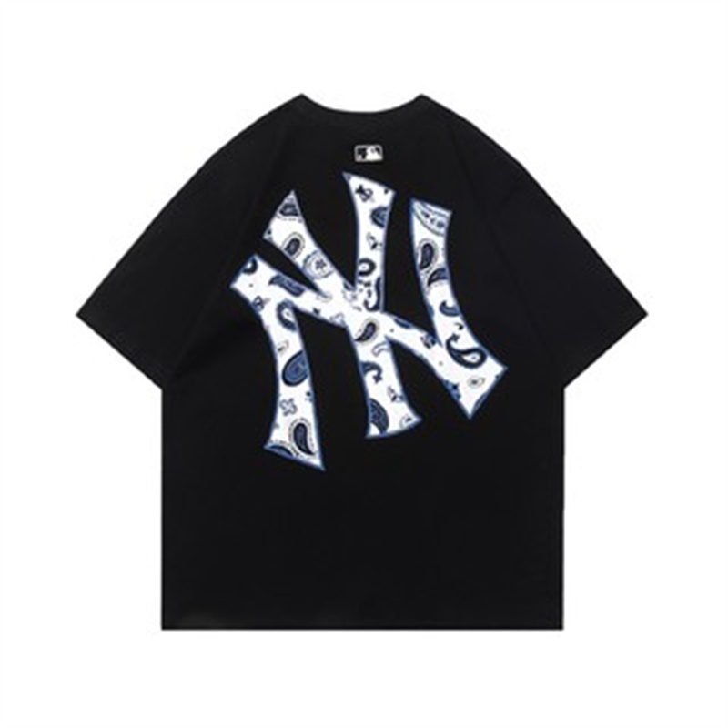 Bán chạy nhất nam và nữ Áo phông Cotton tay ngắn Áo sơ mi phía trước thêu ba chiều cộng với kích thước Tees Unisex