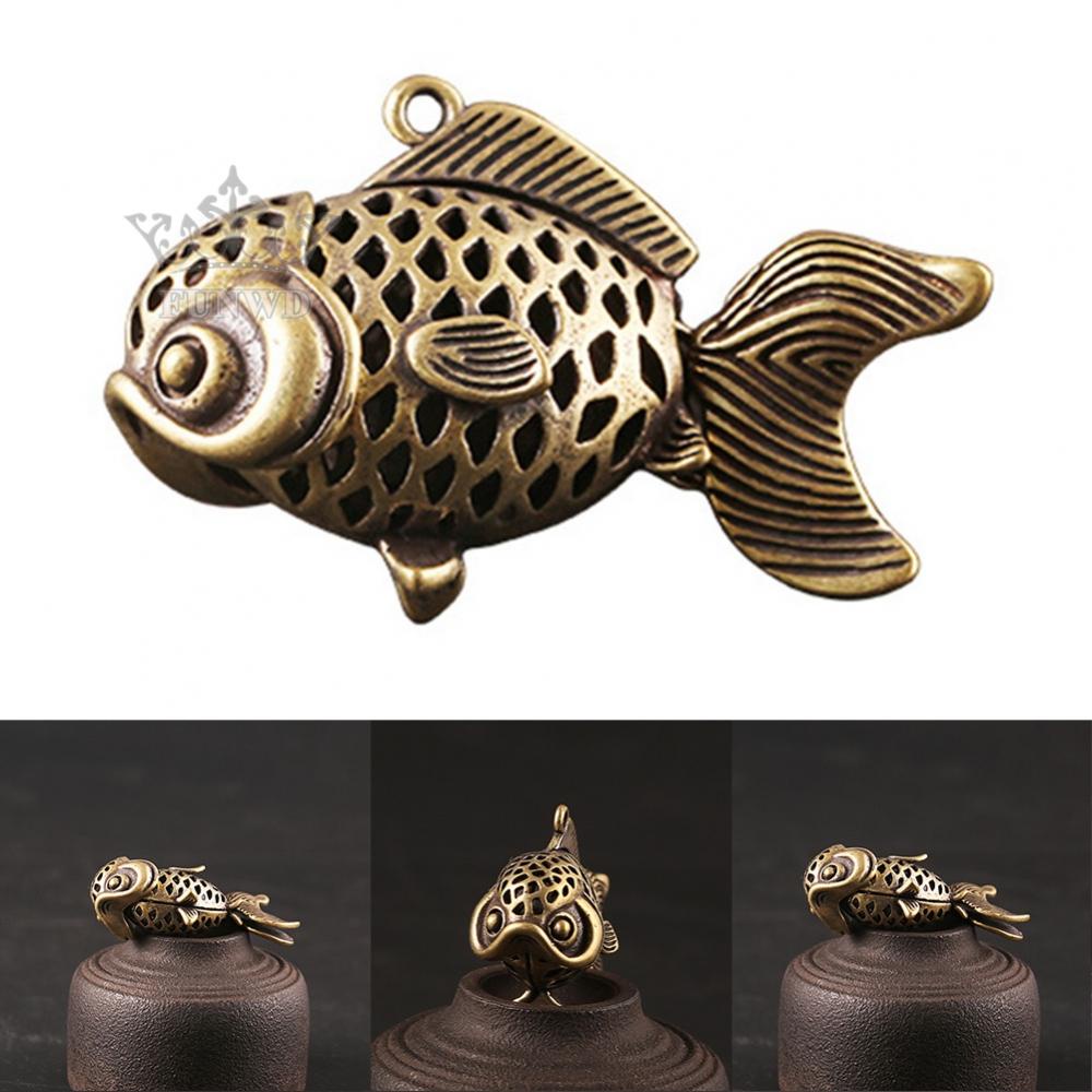 Móc Khóa Hình Cá Bằng Đồng Thau Đẹp Mắt