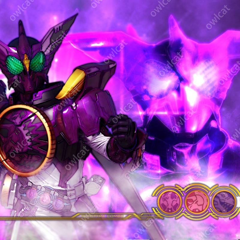 Tiền xu Set Ptera Tricera Tyranno Coins Core Medal  Ankh Kamen Rider OOO PuToTyra Combo Form Masked Rider OOO Fire Greeed-Dinosaur System Coin Packed in Box Model Kyouryu