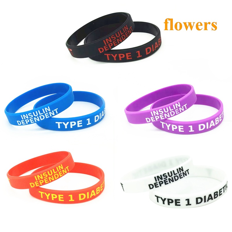 1pc Loại 1 Vòng Tay silicone Đường Kính