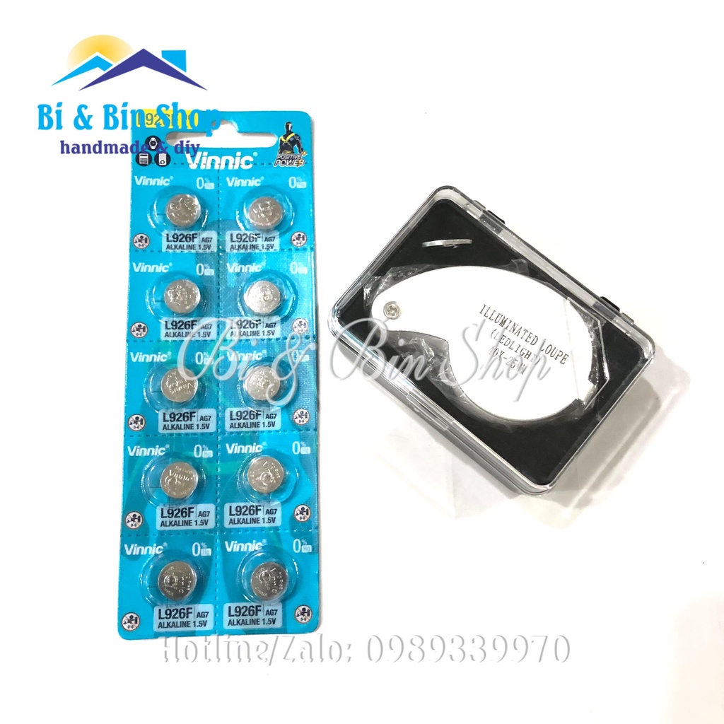Vỉ 10 Viên Pin Cúc Áo L926F / AG7 / LR927 Dùng Cho Kính Lúp, Đồng Hồ, Máy Tính Tiền Và Nhiều Công Dụng Khác
