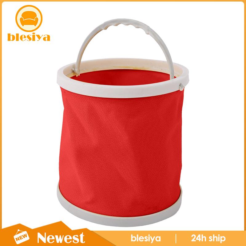 [Blesiya] Xô Đựng Cọ Vẽ Tranh Cỡ Nhỏ Bằng Vải Bạt Có Thể Gấp Gọn Dùng Ngoài