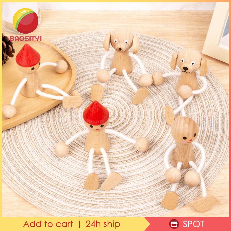 [Baosity 1] Set 5 Búp Bê Rối Hình Marionette Đồ Chơi Cho Trẻ Mẫu Giáo