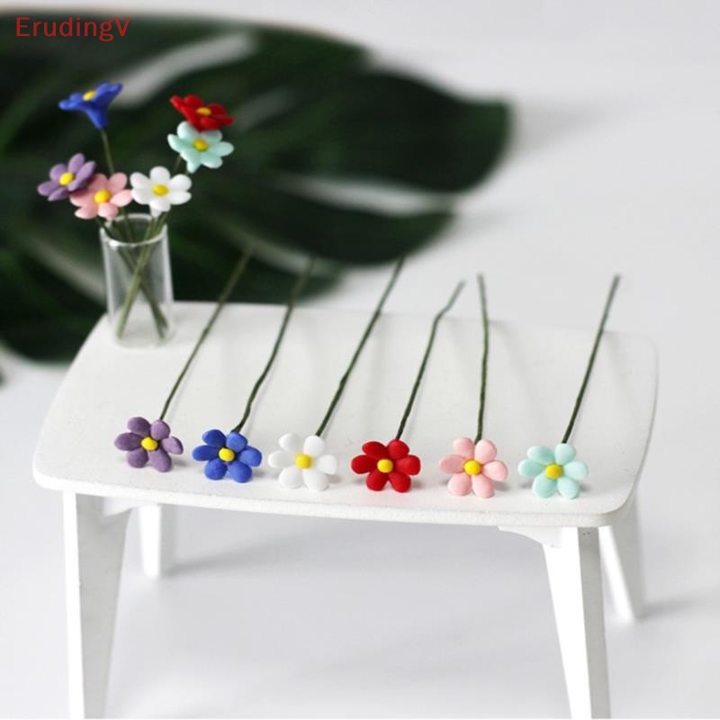 Bình Hoa Cúc Mini Dễ Thương Xinh Xắn Tỉ Lệ 1: 12 Dùng Để Trang Trí Nhà Búp Bê