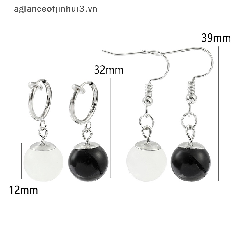 ~ Afhvn ~ Bông Tai Kim Loại Thông Hơi Hóa Trang Nhân Vật Anime Genshin Va Chạm Barbatos Cho Nam Và Nữ