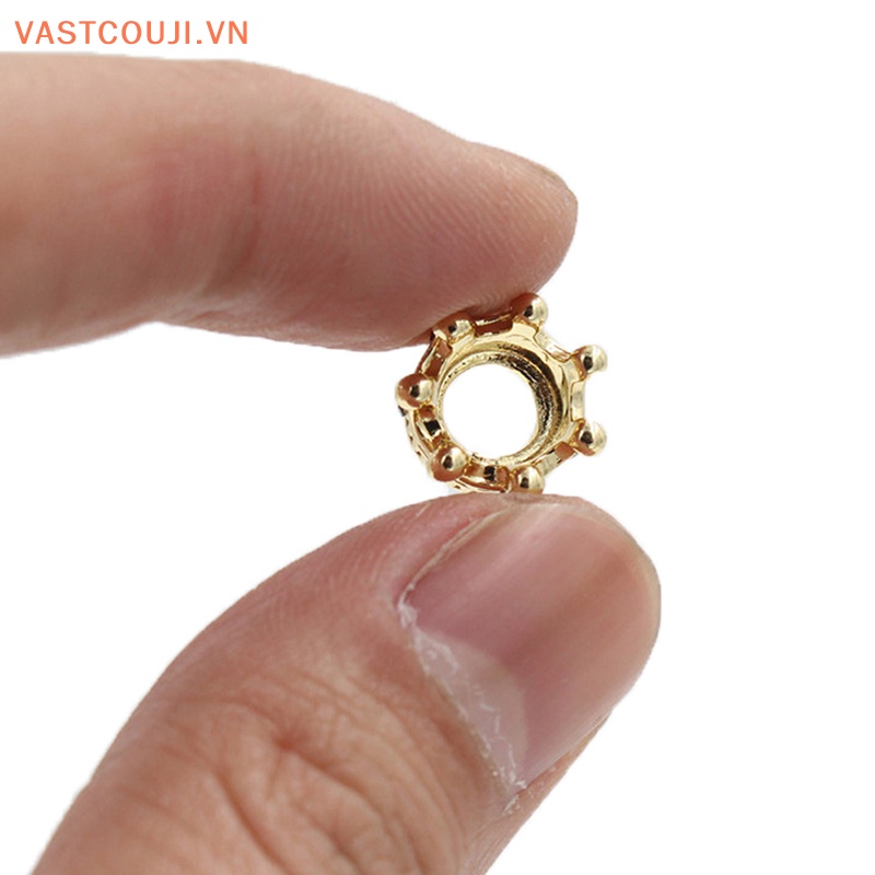 1 Vương Miện Kim Loại Mini Trang Trí Nhà Búp Bê