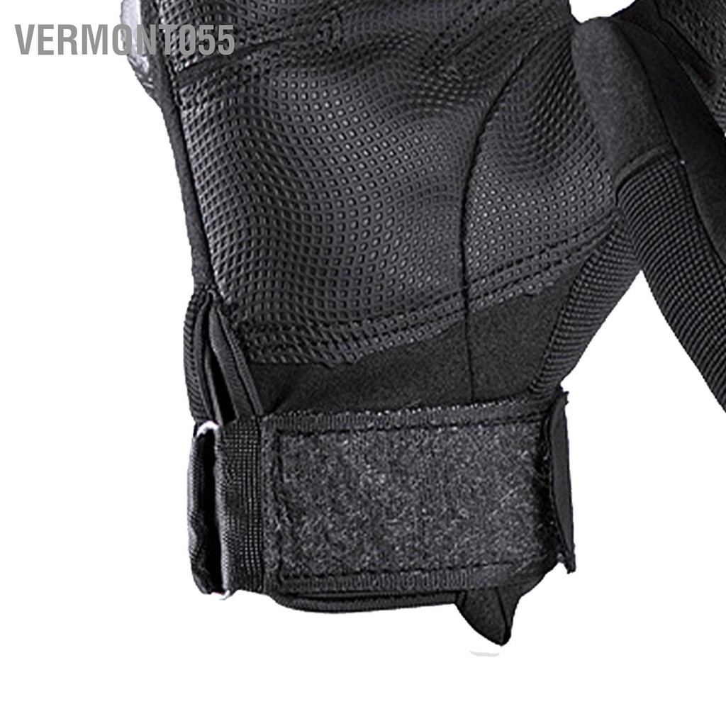 Vermont055 1 Full Ngón Cứng Gù Găng Tay Màn Hình Cảm Ứng Xe Máy Đạp Cho Chụp Ngoài Trời Huấn Luyện Công Việc Thể Thao