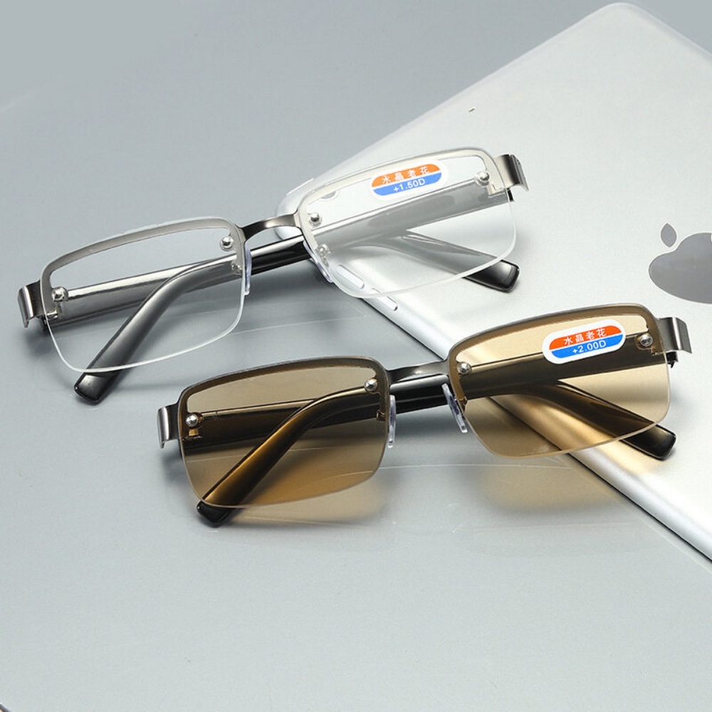 Mắt Kính Gọng Pha Lê Không Viền HD Dành Cho Nam Giới