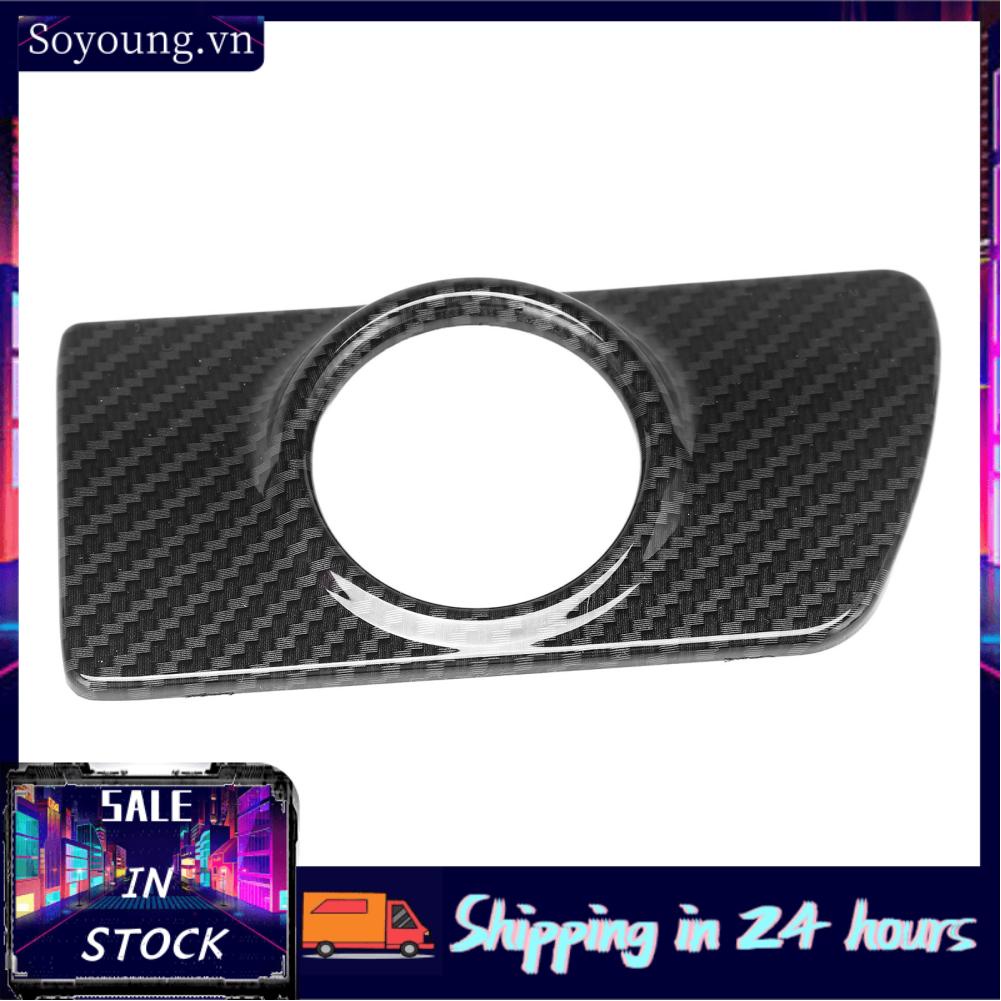Soyoung Air Vent Dashboard Frame  Non Fading Easy To Install Pressure Dashboard Frame ABS Carbon Print Style Direct Replacement  for Right Hand Drive Car