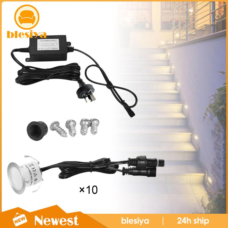 Bộ 10 Đèn LED Chống Thấm Nước Trang Trí Lối Đi Sân Vườn