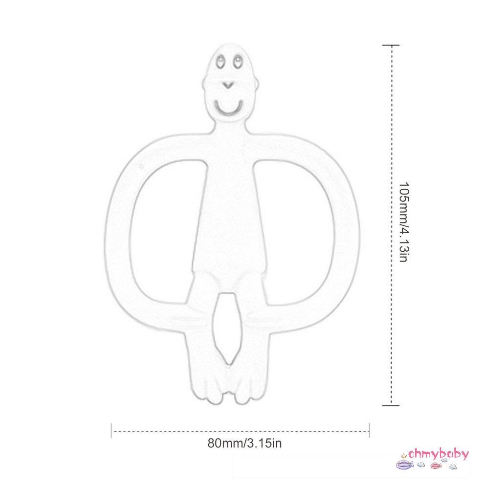 [Sẵn sàng] Trẻ Sơ Sinh Silicone Hoạt Hình Khỉ Răng Hàm Thanh Giảm Đau Dụng Cụ Dễ Dàng Vệ Tay Cầm Vòng [P/7]