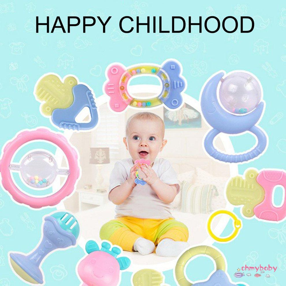 [Sẵn sàng] 4 Miếng Sơ Sinh Đồ Chơi Cho Trẻ Đầu Học Mới Ra Cổ Tay Lục Lạc Nhạc [P/13]