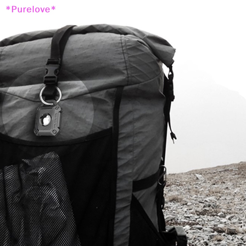 Vỏ Bảo Vệ Hộp Đựng Tai Nghe Apple Airtag Bằng TPU Chống Sốc Kèm Móc Khóa Tiện Lợi