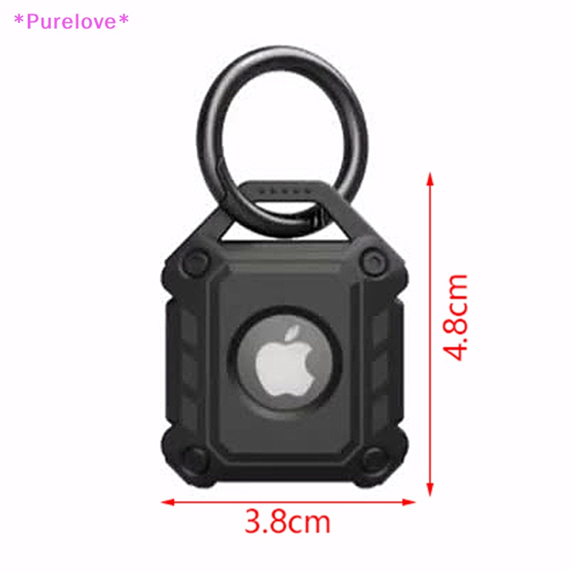 Vỏ Bảo Vệ Hộp Đựng Tai Nghe Apple Airtag Bằng TPU Chống Sốc Kèm Móc Khóa Tiện Lợi