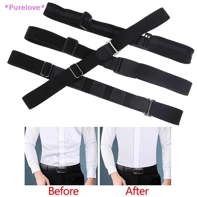 1 Dây Thắt Lưng Giữ Áo Sơ Mi Chống Nhăn / Trượt Điều Chỉnh Được Tiện Lợi Mới