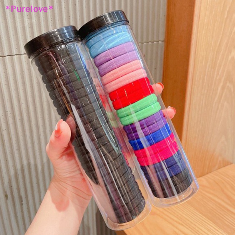 Set 20 Dây Buộc Tóc Cao Su Co Giãn Nhiều Màu Sắc Xinh Xắn Cho Bé Gái Mới