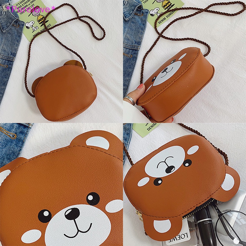 Túi Đeo Chéo Hình Tròn Có Khóa Kéo Họa Tiết Hoạt Hình Thời Trang Cho Nữ Mới