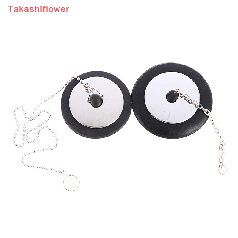 Nắp Đậy Cống Thoát Nước Bồn Rửa Chén Bằng Cao Su Chống Tắc Nghẽn Kèm Dây Xích