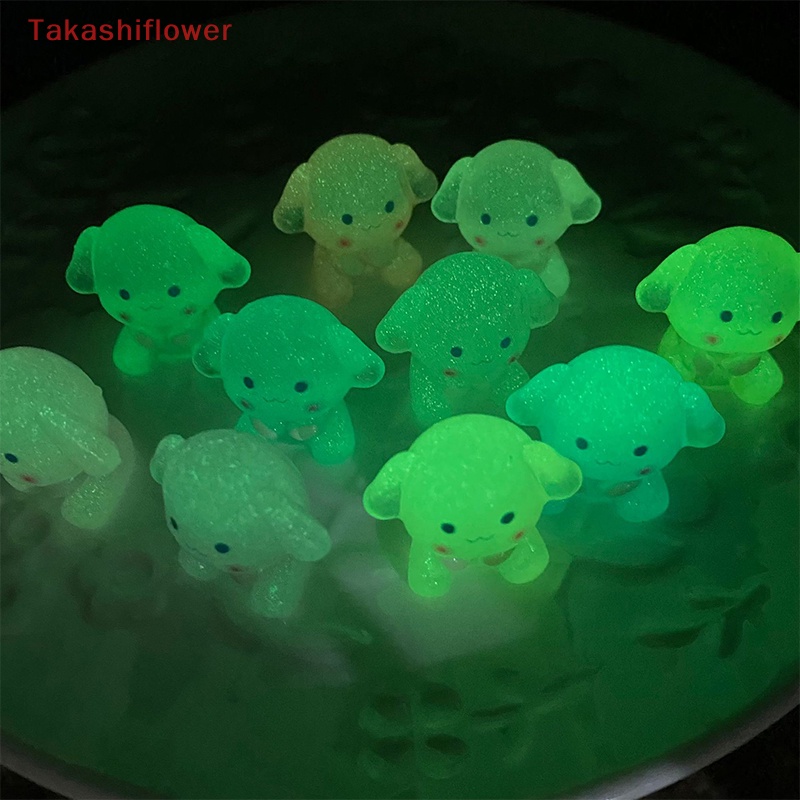 Set 5 Chú Chó Hoạt Hình Phát Sáng Dùng Để Trang Trí Trang Sức DIY