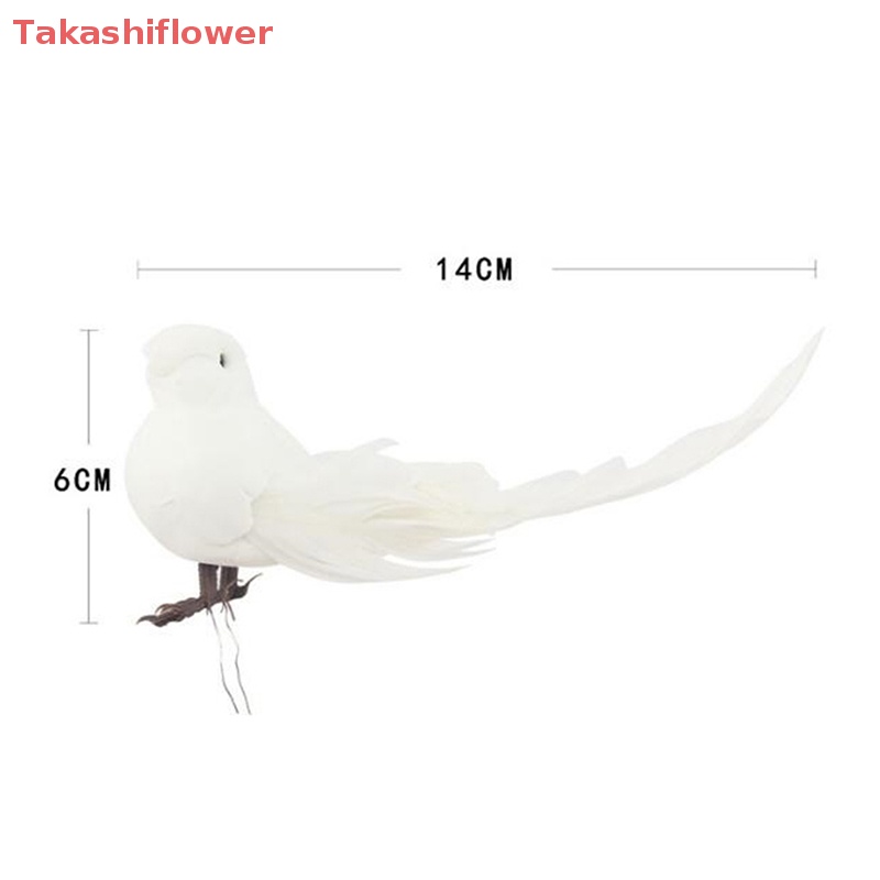 1 Chú Chim Giả mini Bằng Xốp Dùng Trang Trí