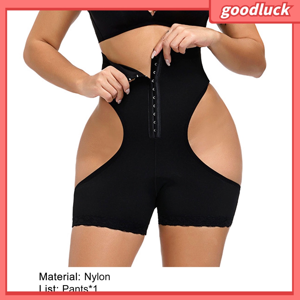 Quần Short Lưng Cao Định Hình Nâng Mông Cài Một Hàng Khuy Co Giãn Thời Trang Dự Tiệc