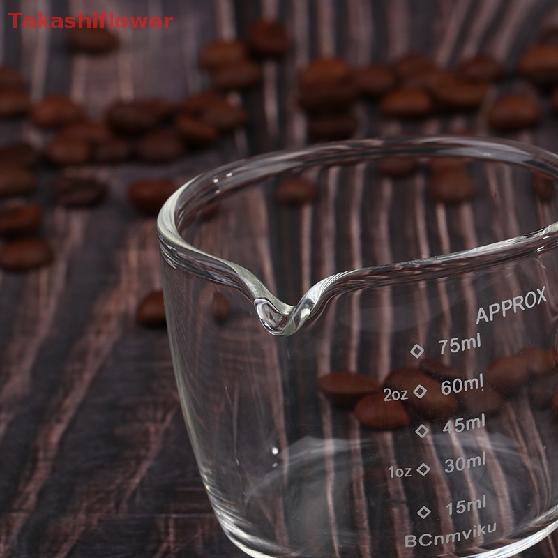 Cốc Uống Cà Phê Espresso Ounce Hai Đầu Có Tay Cầm Dung Tích 75ml