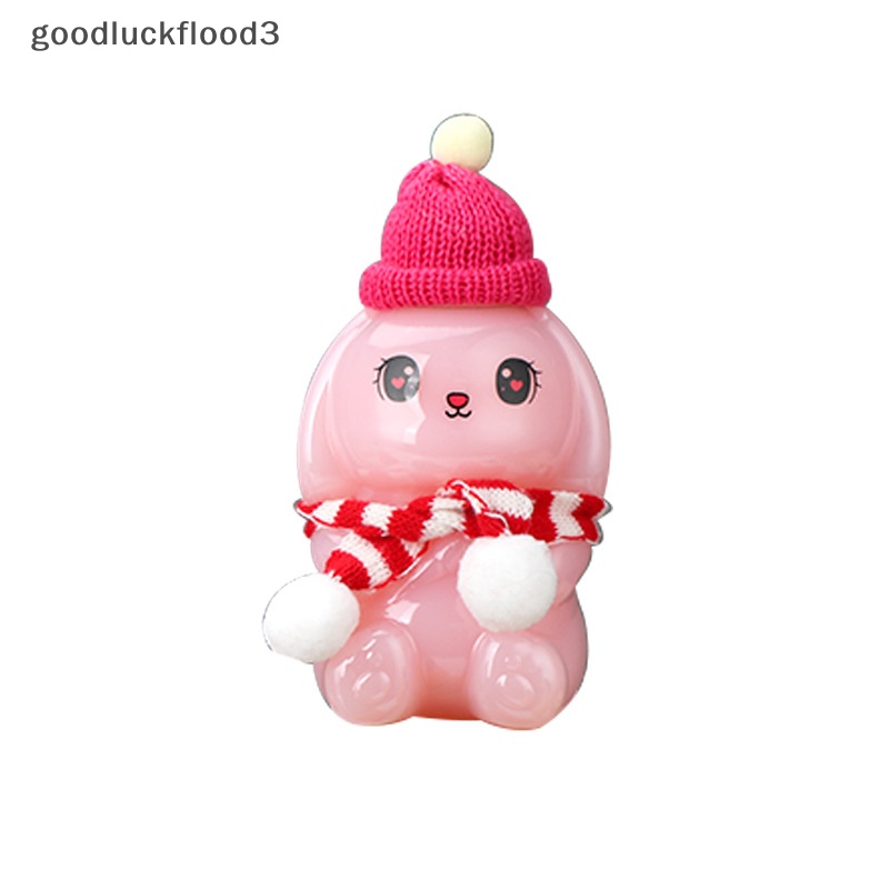 Bình Nước Uống Trà Sữa Dùng Một Lần Hình Thỏ Hoạt Hình Dễ Thương