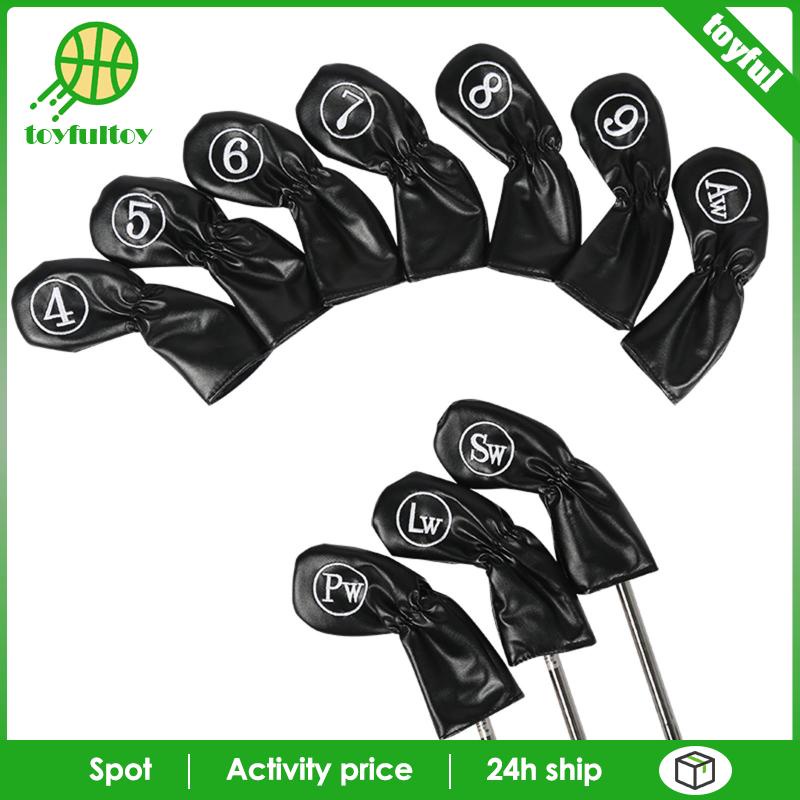 Set 10 Vỏ Bọc Gậy Đánh Golf Thêu Họa Tiết Độc Đáo