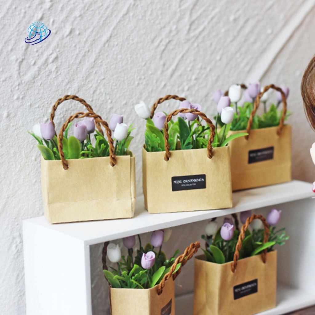Máy Hút Bụi Cầm Tay Tiện Dụng♡ Mô Hình Chậu Hoa Mini Bằng Nhựa Resin Trang Trí Nhà Búp Bê