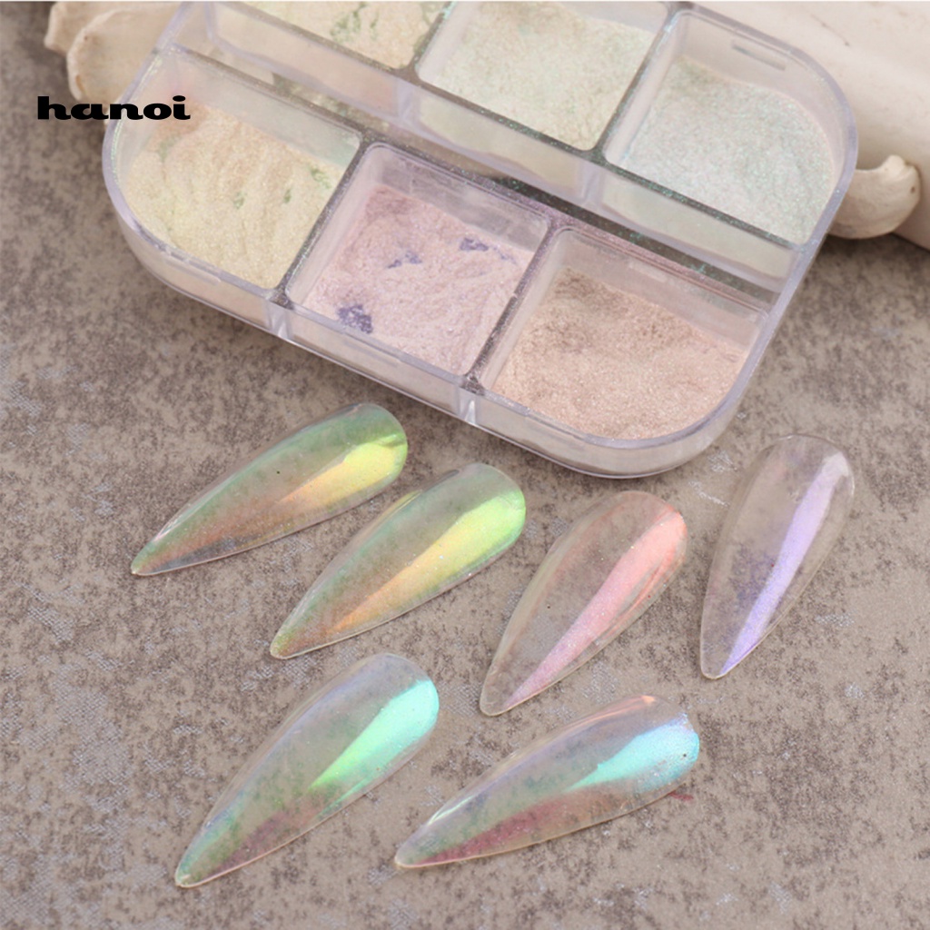 Bột Tráng Gương Trang Trí Móng Tay Trọng Lượng Nhẹ Lấp Lánh