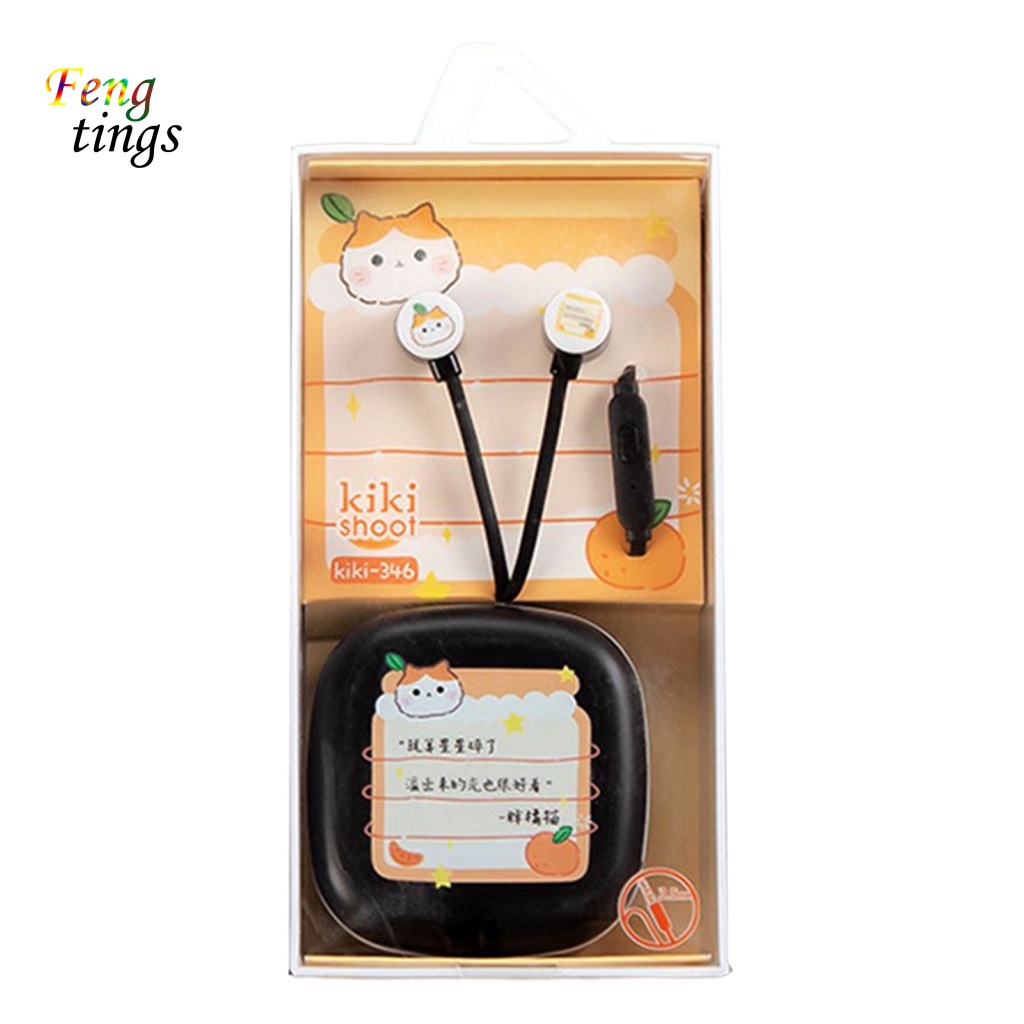 Tai Nghe Nhét Tai Có Dây 3.5mm Âm Thanh Siêu Trầm Thiết Kế Dễ Thương