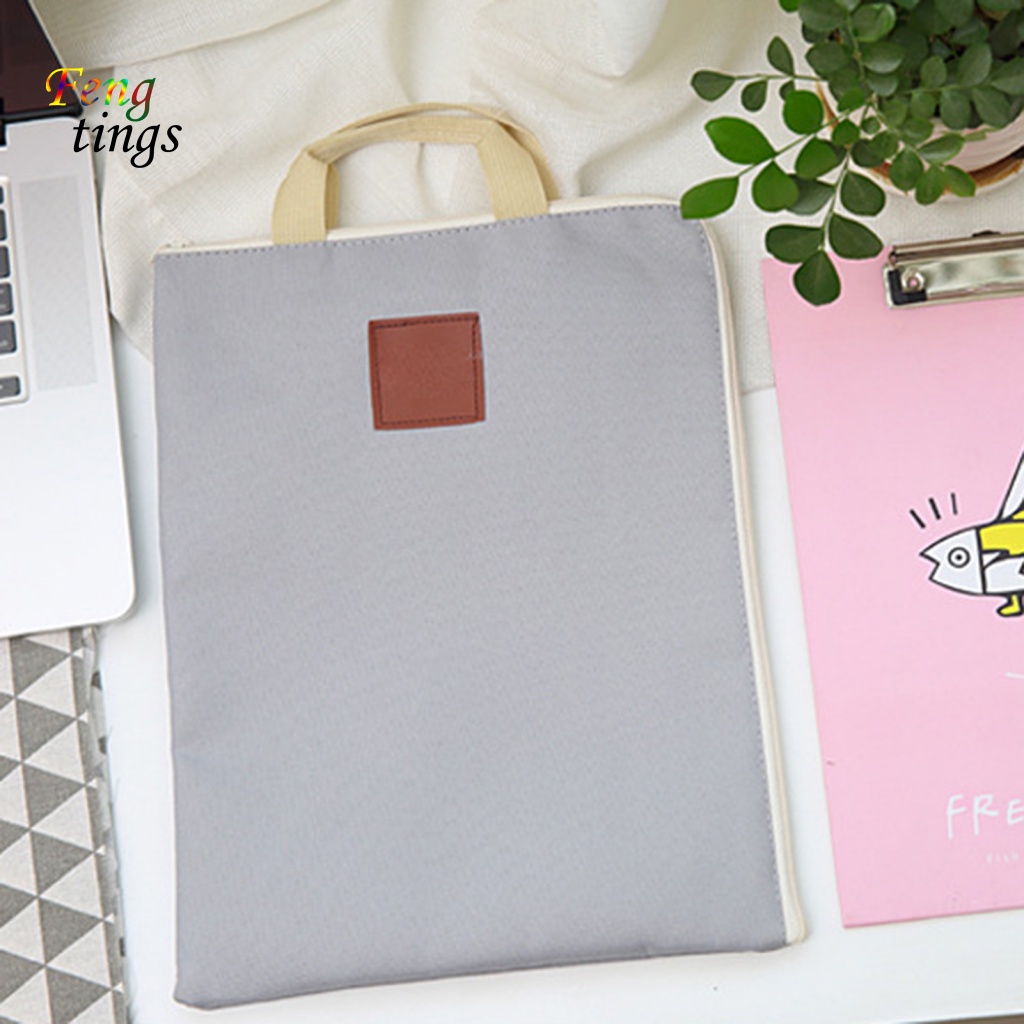 Túi Đựng Tài Liệu Khổ A4 Nhiều Ngăn Bằng Vải Canvas