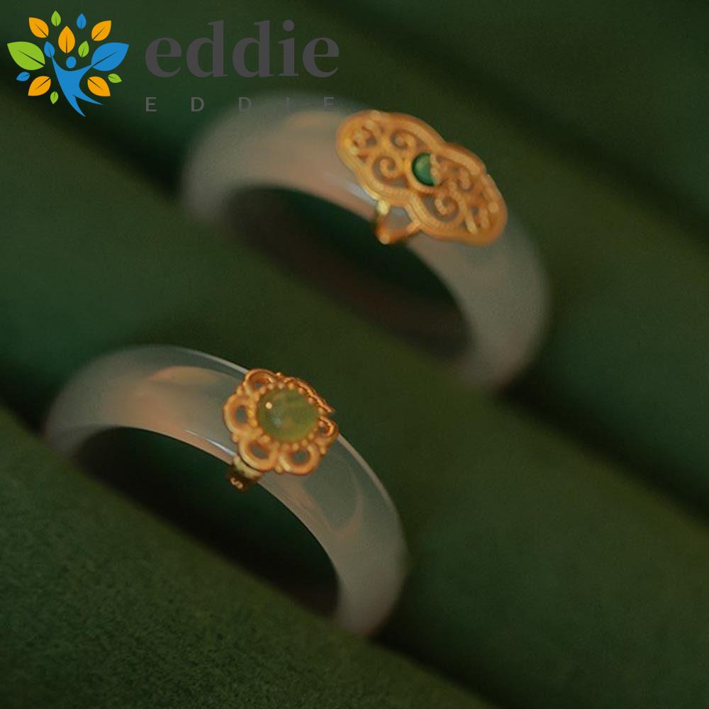 Nhẫn 26Eddie Chalcedony Nhỏ Xinh Thời Trang Phong Cách Trung Hoa Thích Hợp Làm Quà Valentine