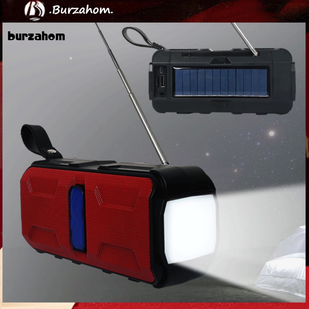 Loa Bluetooth 5.0 Kiêm Đài FM Hỗ Trợ Thẻ Nhớ TF Sử Dụng Năng Lượng Mặt Trời Đa Năng Cho Hoạt Động Ngoài Trời