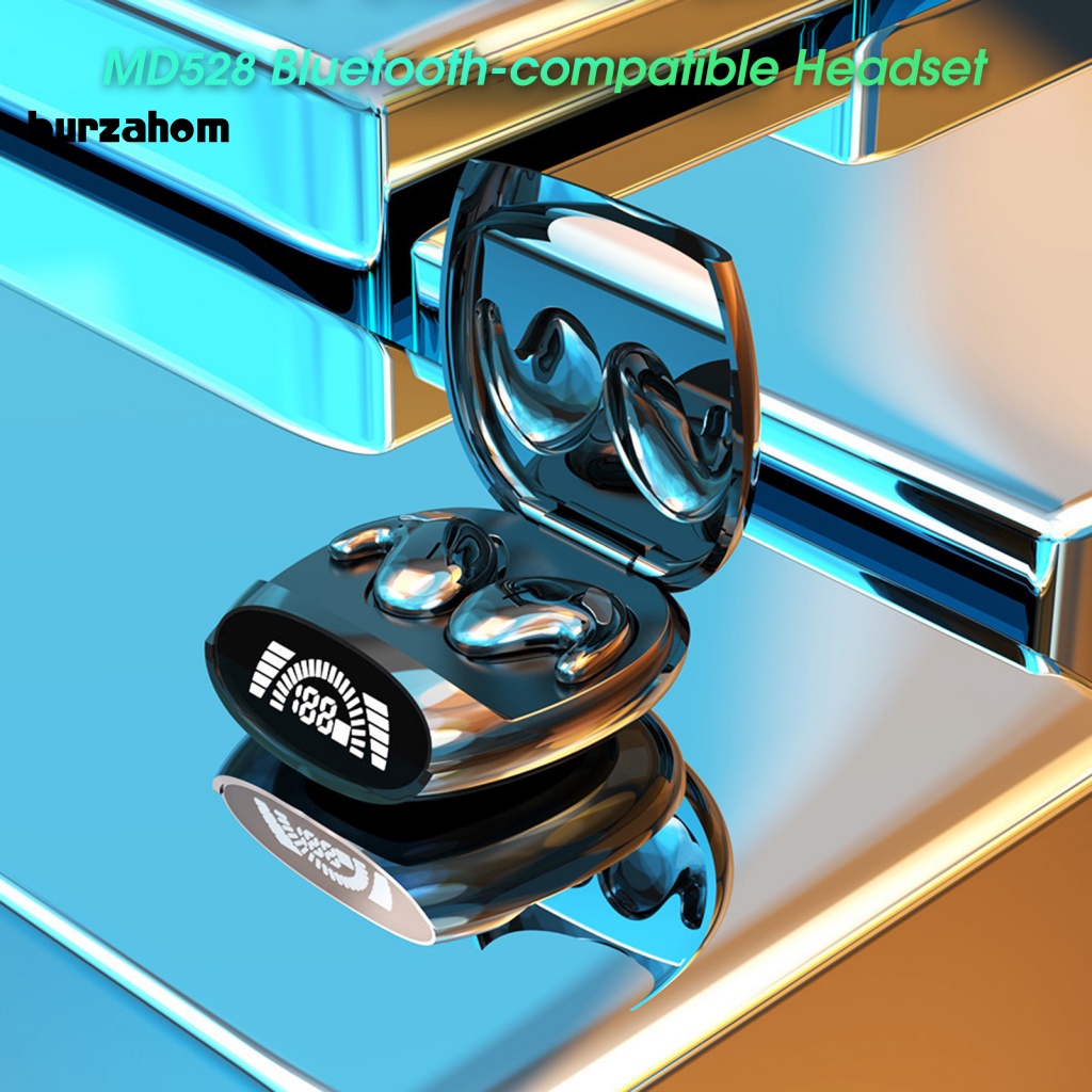 Tai Nghe Chơi Game Không Dây Bur MD528 Bluetooth 5.2 Mini Âm Thanh Nổi Cao Giảm Tiếng Ồn Màn Hình LED Kỹ Thuật Số