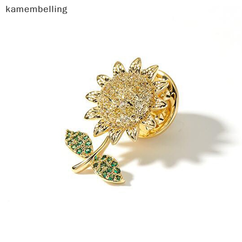 Trâm Cài Áo Hình Hoa Hướng Dương Đính Đá Lấp Lánh Chống Ánh Sáng Thời Trang Mùa Hè