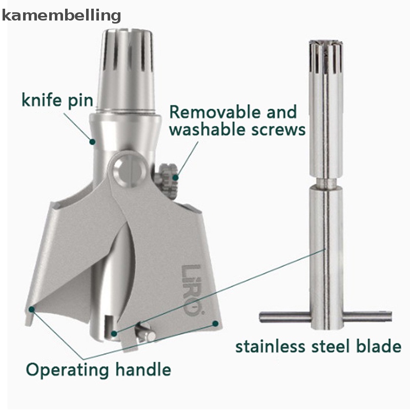 Kamembelling Tông Đơ Tỉa Lông Mũi / Tai / Tóc Dạng Xoắn Ốc Bằng Thép Không