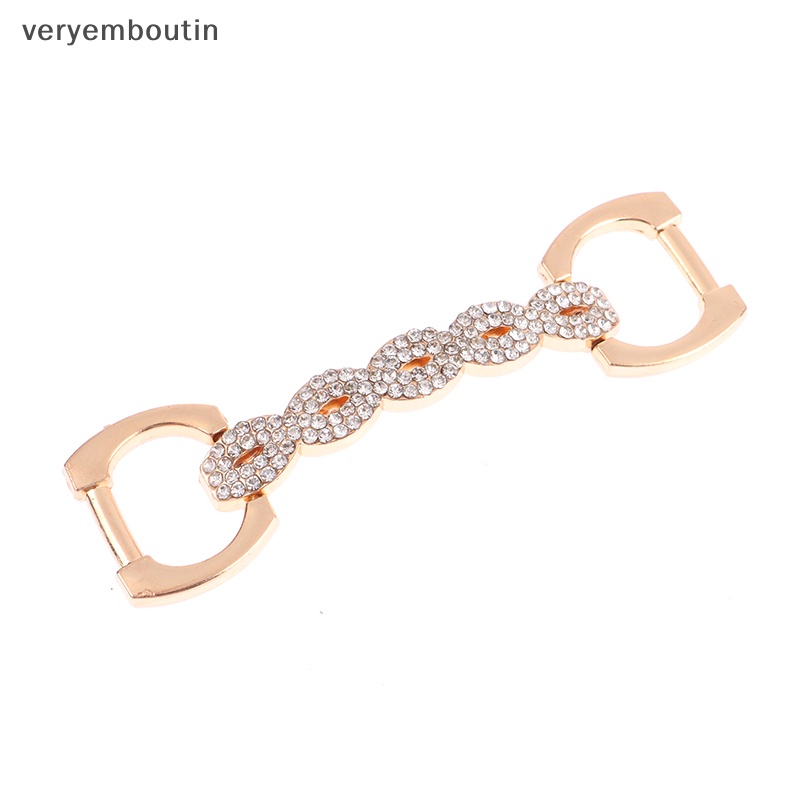 1 Khóa Kẹp Chữ Ch Đính Đá Trang Trí Giày Cao Gót