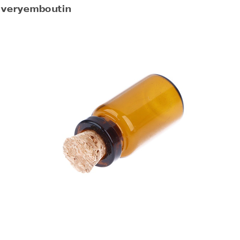 Bộ 10 Lọ Thủy Tinh Mini Có Nút Bần Dung Tích 1ml / 1.5ml