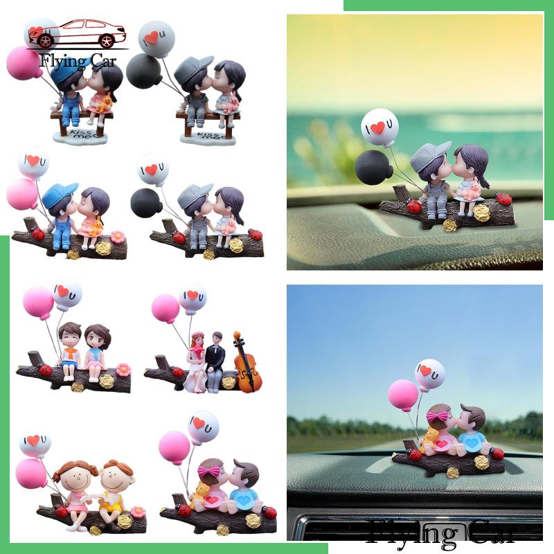 Set 2 Tượng Mô Hình Xe Hơi Trang Trí Bảng Điều Khiển Cho Bé Gái