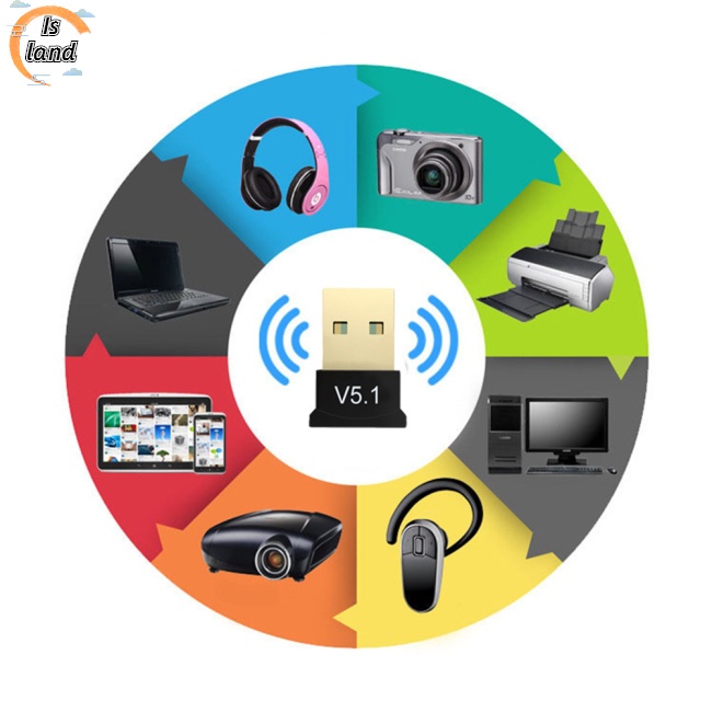 Usb Nhận Tín Hiệu Bluetooth 5.1 Không Dây V5.1 Cho Pc Laptop