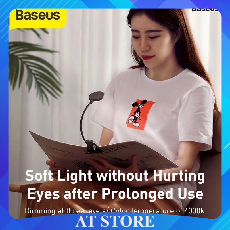 Đèn Led Pin Sạc Kẹp Đọc Sách, Làm Việc Mini Baseus Comfort Reading Mini Clip Lamp - 3 Mức Độ Sáng