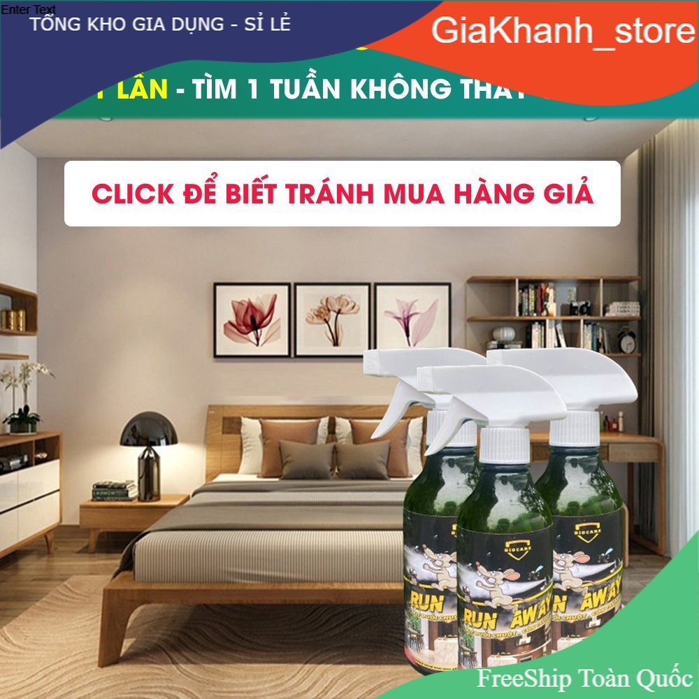 Xịt đuổi Chuột Run Away - Hương Thảo Mộc An Toàn Trẻ Nhỏ Và Mẹ Bầu - Xua đuổi Chuột, Gián Chỉ Sau 1 Lần Xịt