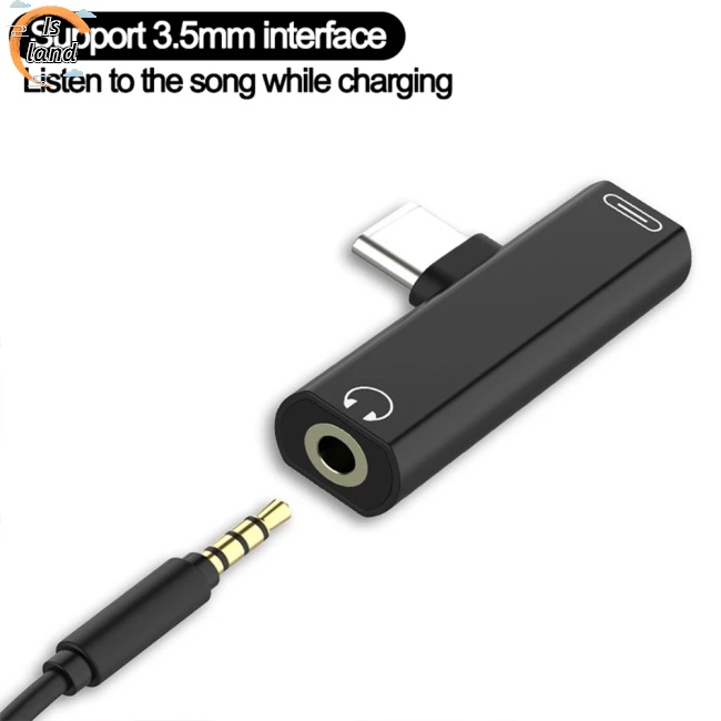 Dây Cáp Chuyển Đổi Tai Nghe 2 Trong 1 Usb 3.5 Sang Type C Otg Tương Thích Với Macbookpro Xiaomi Huawei