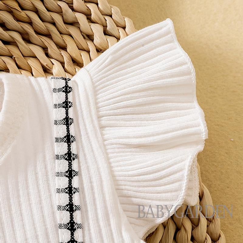 Đầm Chữ A Tay Cánh Tiên Họa Tiết Sọc Caro Kèm Băng Đô Cài Tóc Thời Trang Mùa Hè Cho Bé Gái 3 Tháng-3 Tuổi