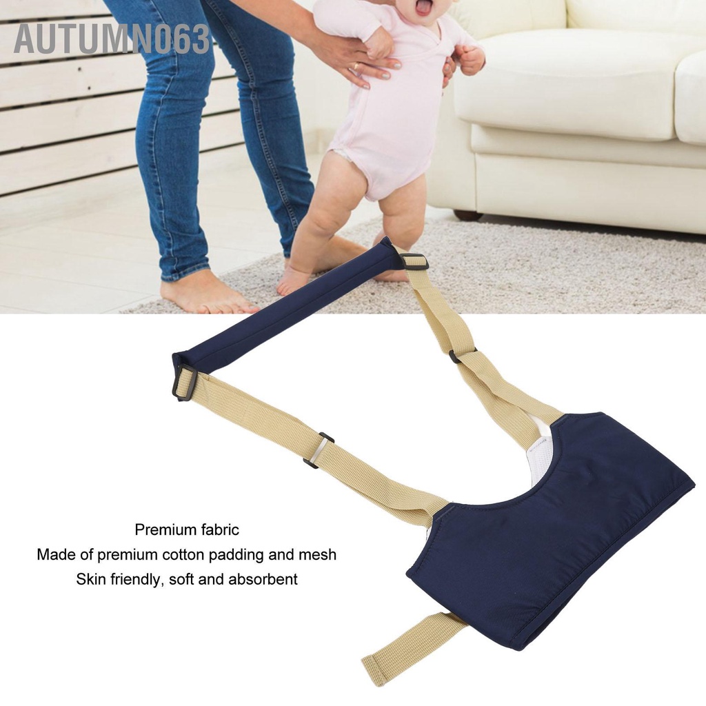 Autumn063 Tập Đi Cho Bé Dây Cầm Tay Có Thể Điều Chỉnh Chống Mất Thấm Hút Mềm Mại Thoáng Khí Trẻ Sơ Sinh Bộ Đai