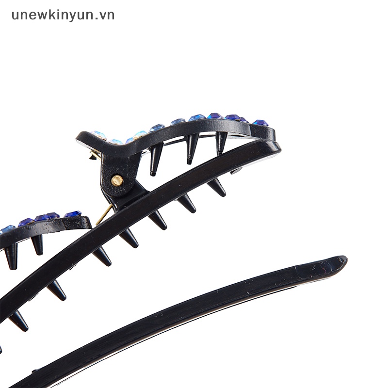 Kẹp Tóc Bện Dây Đính Hạt Ngọc Trai Thời Trang Cho Nữ