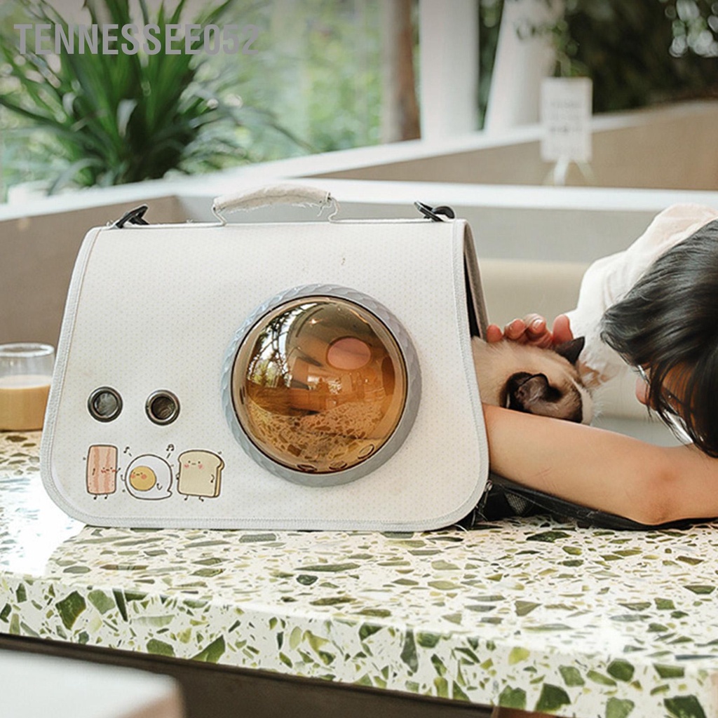 Tennessee052 Túi Đựng Thú Cưng Dễ Thương Không Gian Rộng Lớn Cửa Sổ Trong Suốt Lưới Thoáng Khí Cho Chó Mèo Du Lịch Ngoài Trời