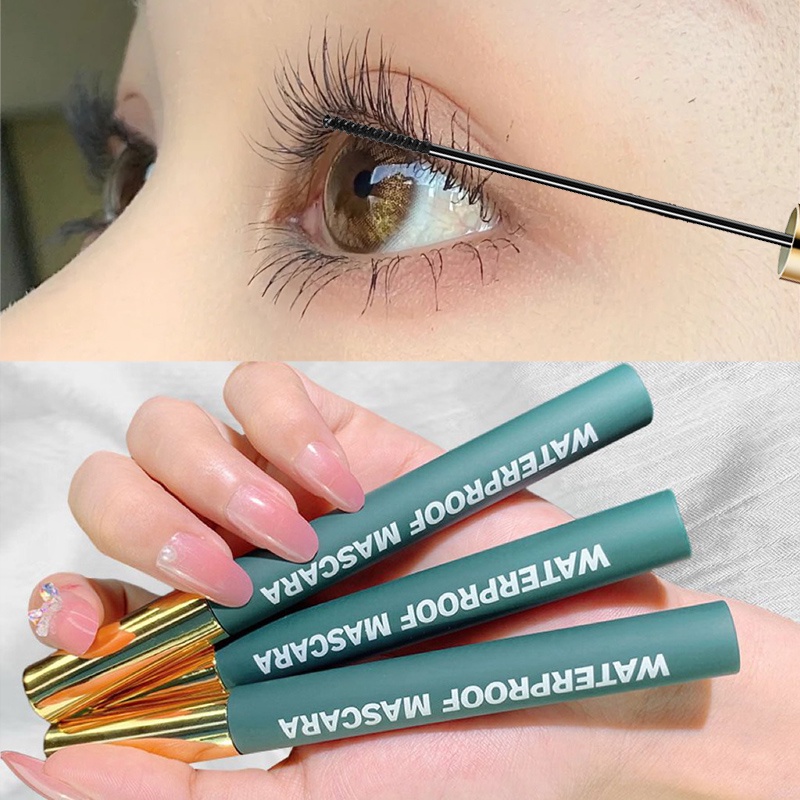 Mascara 4 Màu Đen / Nâu Siêu Mịn Chống Thấm Nước Không Nhòe Chuốt Dài Và Cong Mi